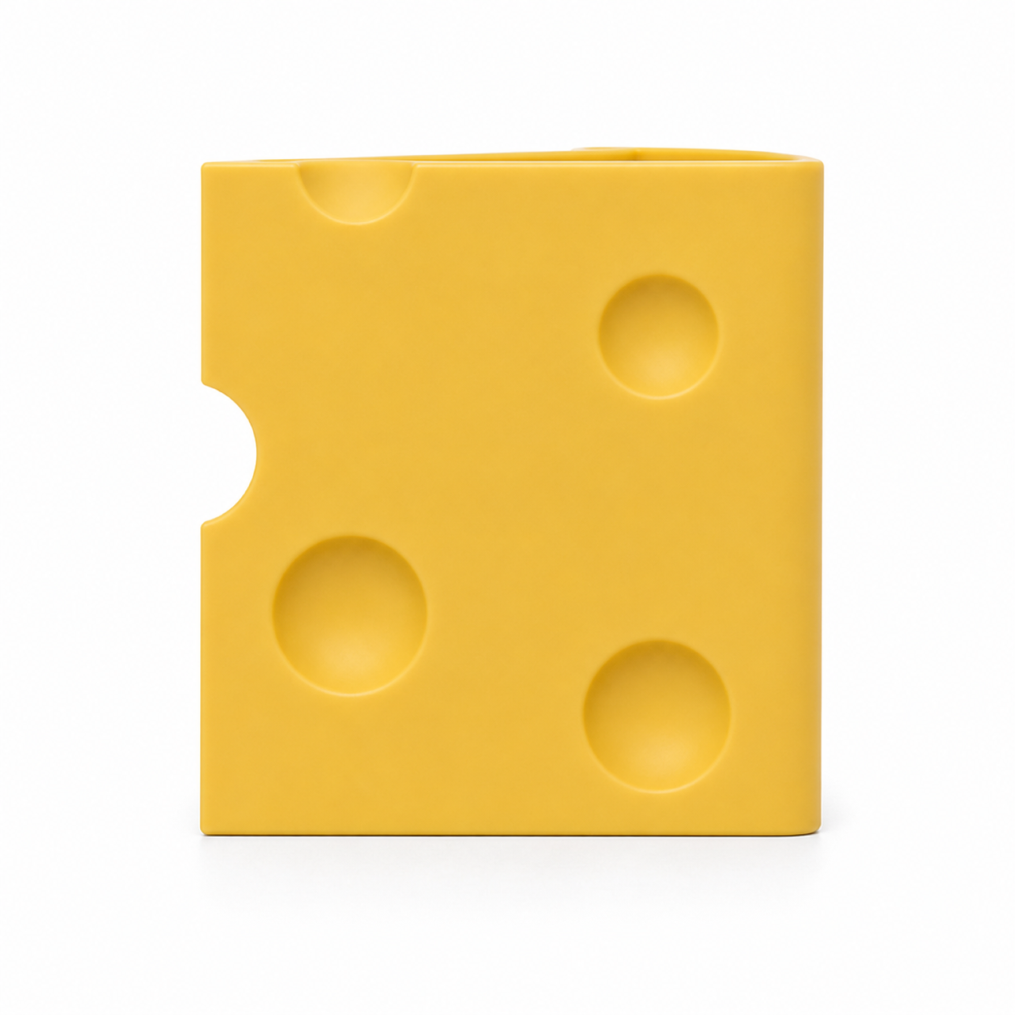 Cheese Slice Vase - Yellow - image 1