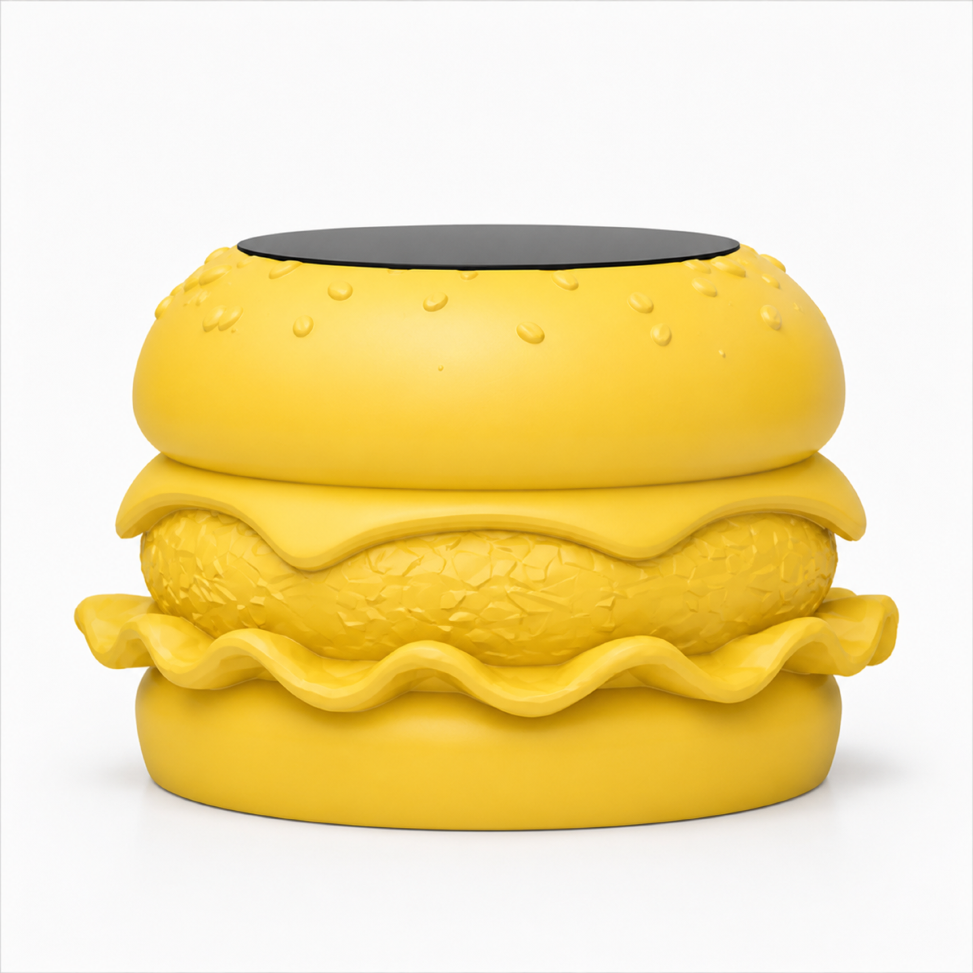 Hamburger Coffee Table - Yellow