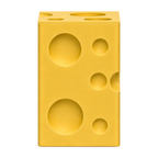 Cheese Block Side Table - Yellow - image 1