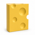 Cheese Slice Side Table - Yellow - image 1