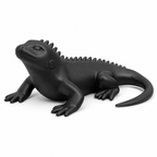 Iguana Art Object - Black