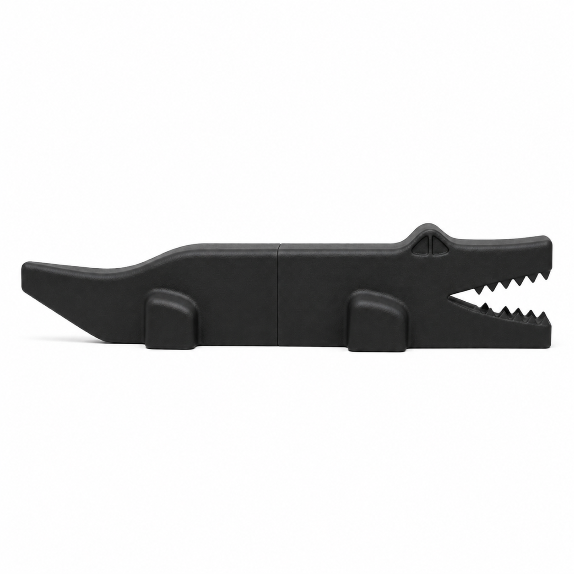 Krokodil Art Object - Black