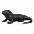 Iguana Art Object - Black