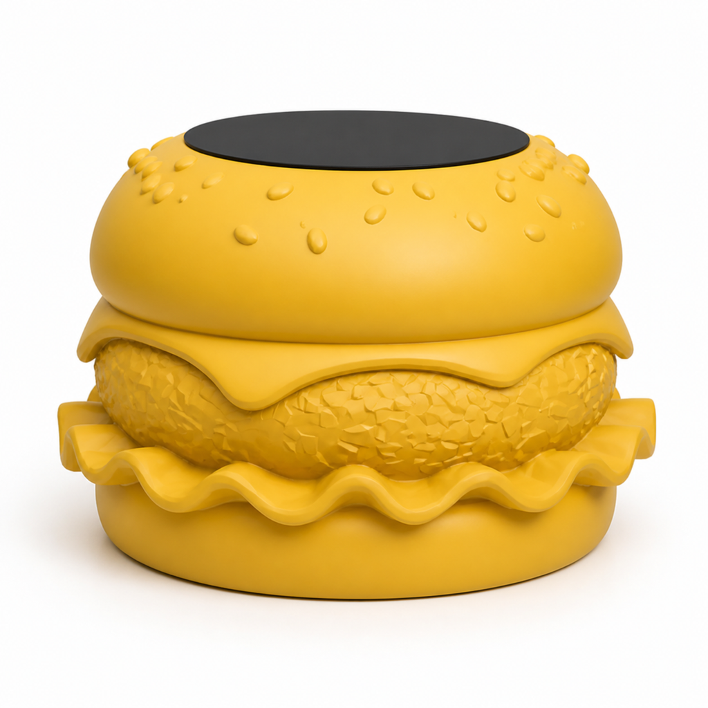 Hamburger Coffee Table - Yellow