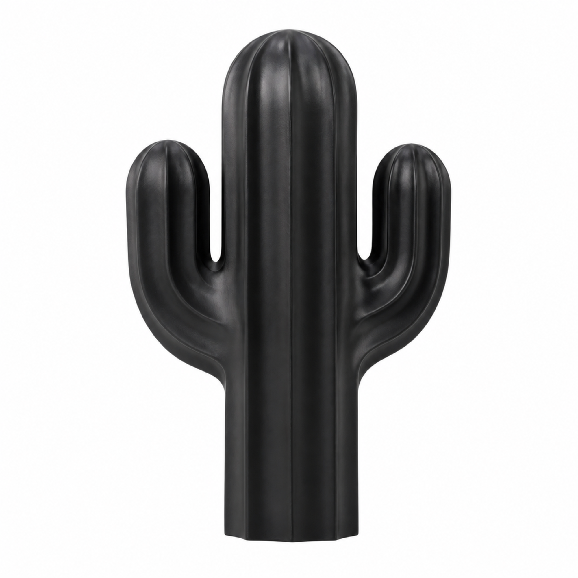 Cactus Art Object - Black