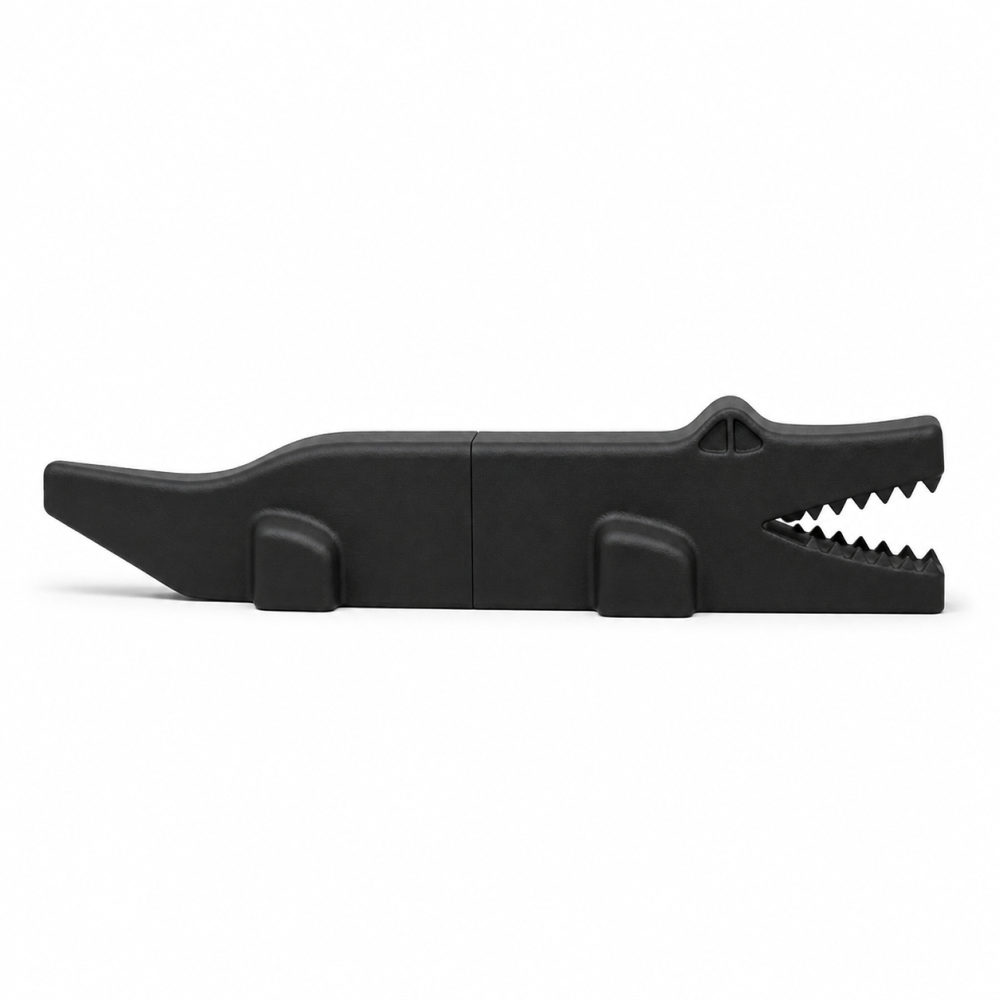 Krokodil Art Object - Black