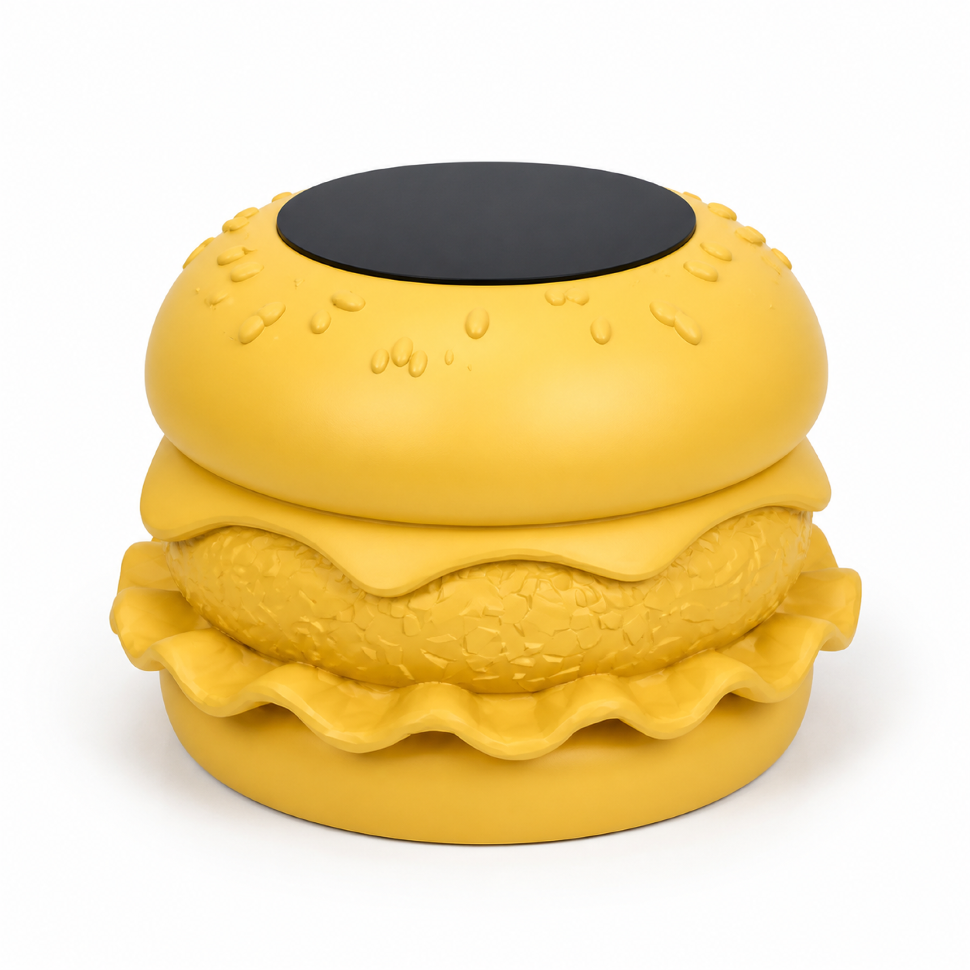 Hamburger Coffee Table - Yellow