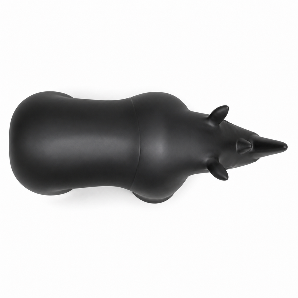 Rhino Art Object - Black
