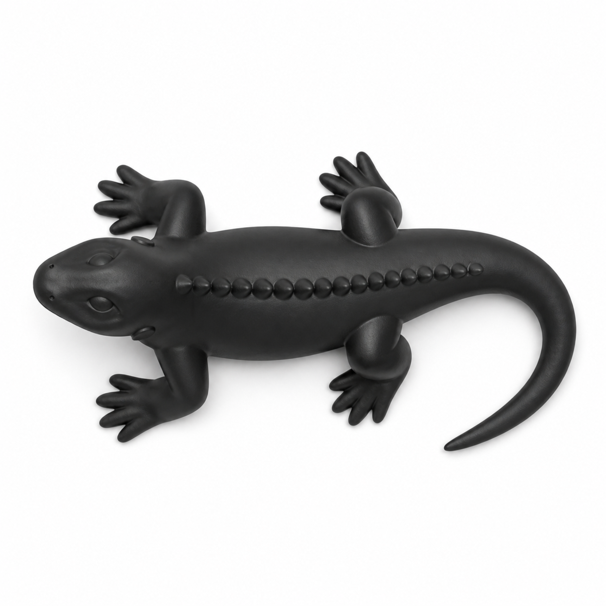 Iguana Art Object - Black