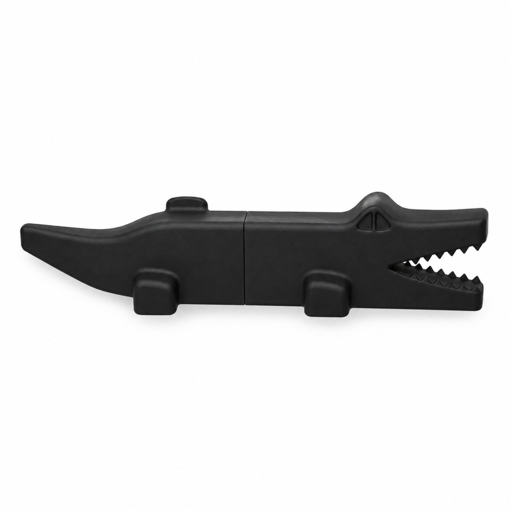 Krokodil Art Object - Black