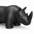 Rhino Art Object - Black