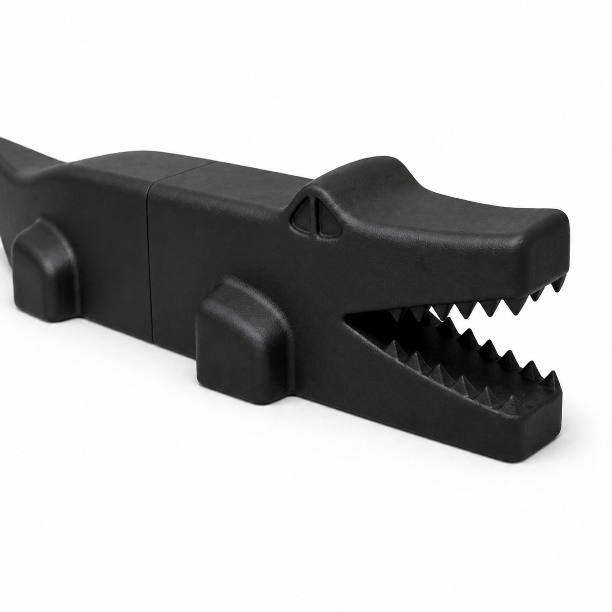 Krokodil Art Object - Black