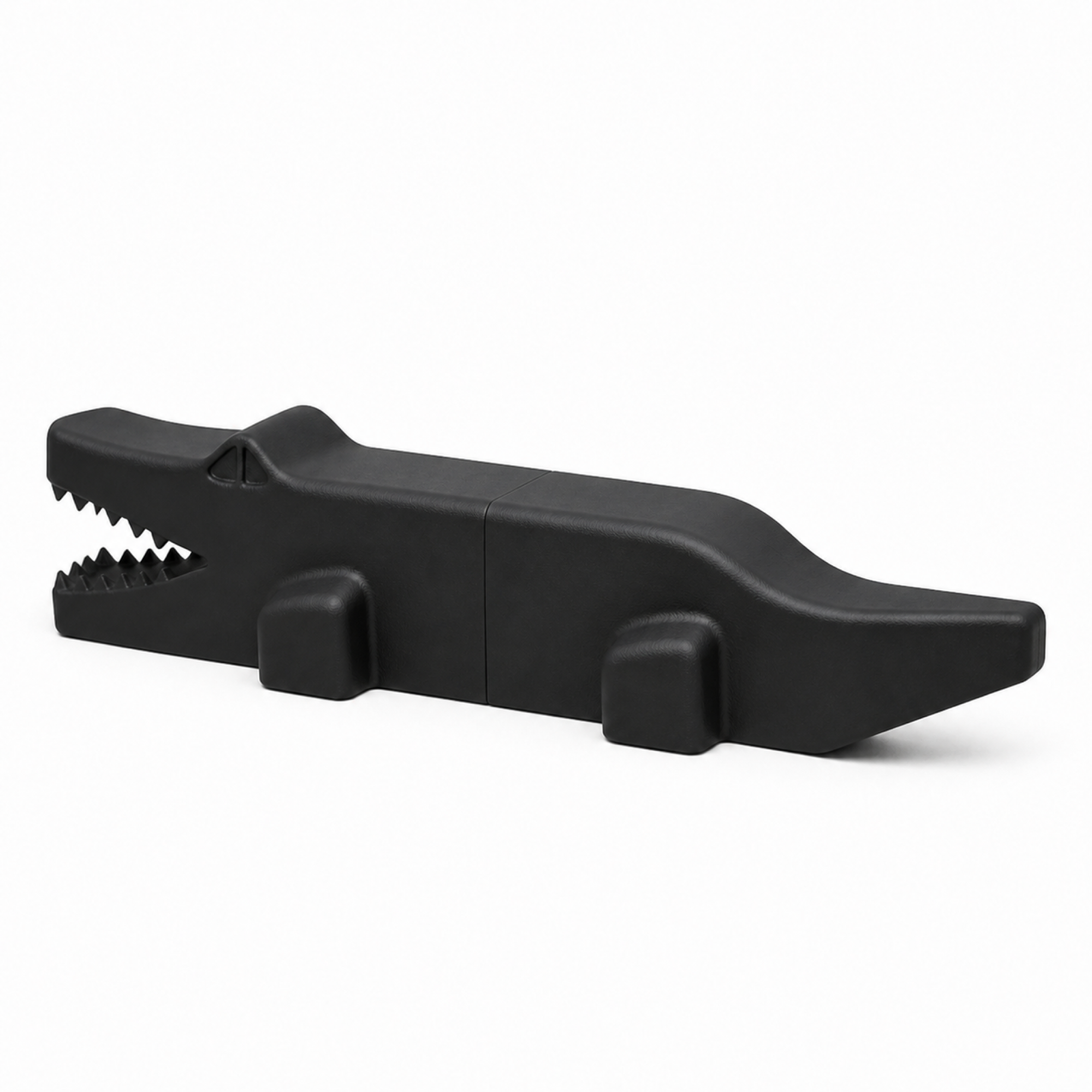 Krokodil Art Object - Black