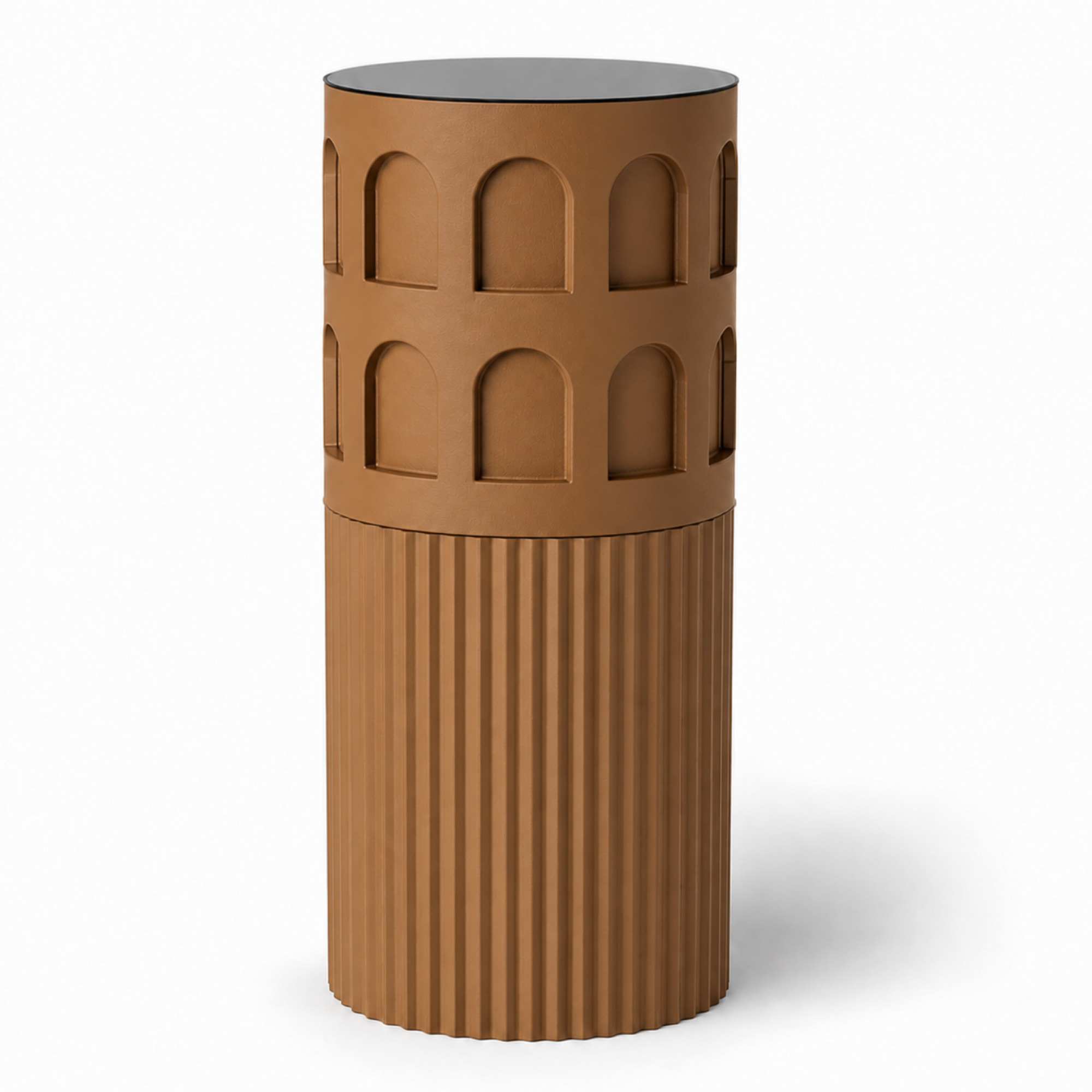 Colloseum Side Table - Brown