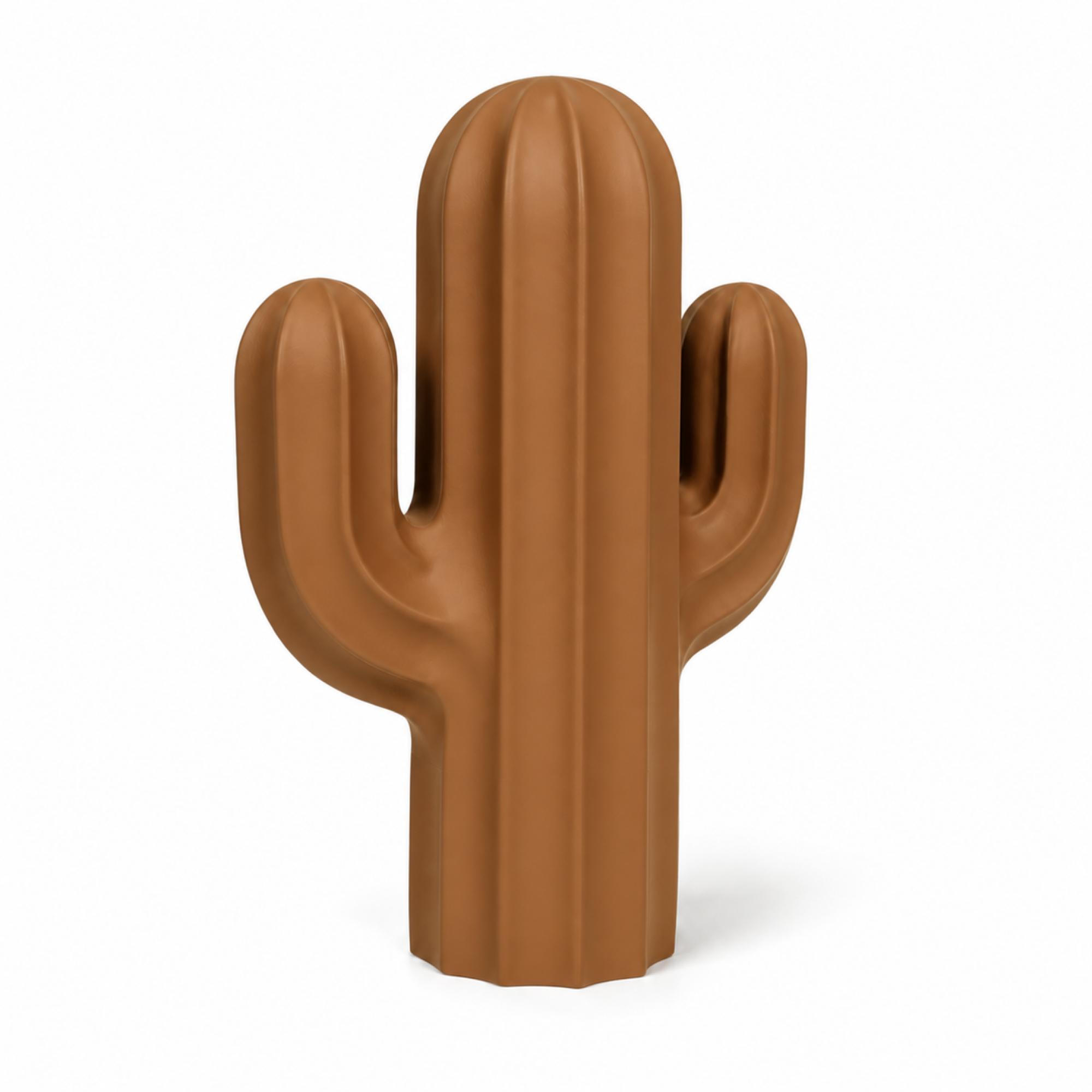 Cactus Art Object - Brown