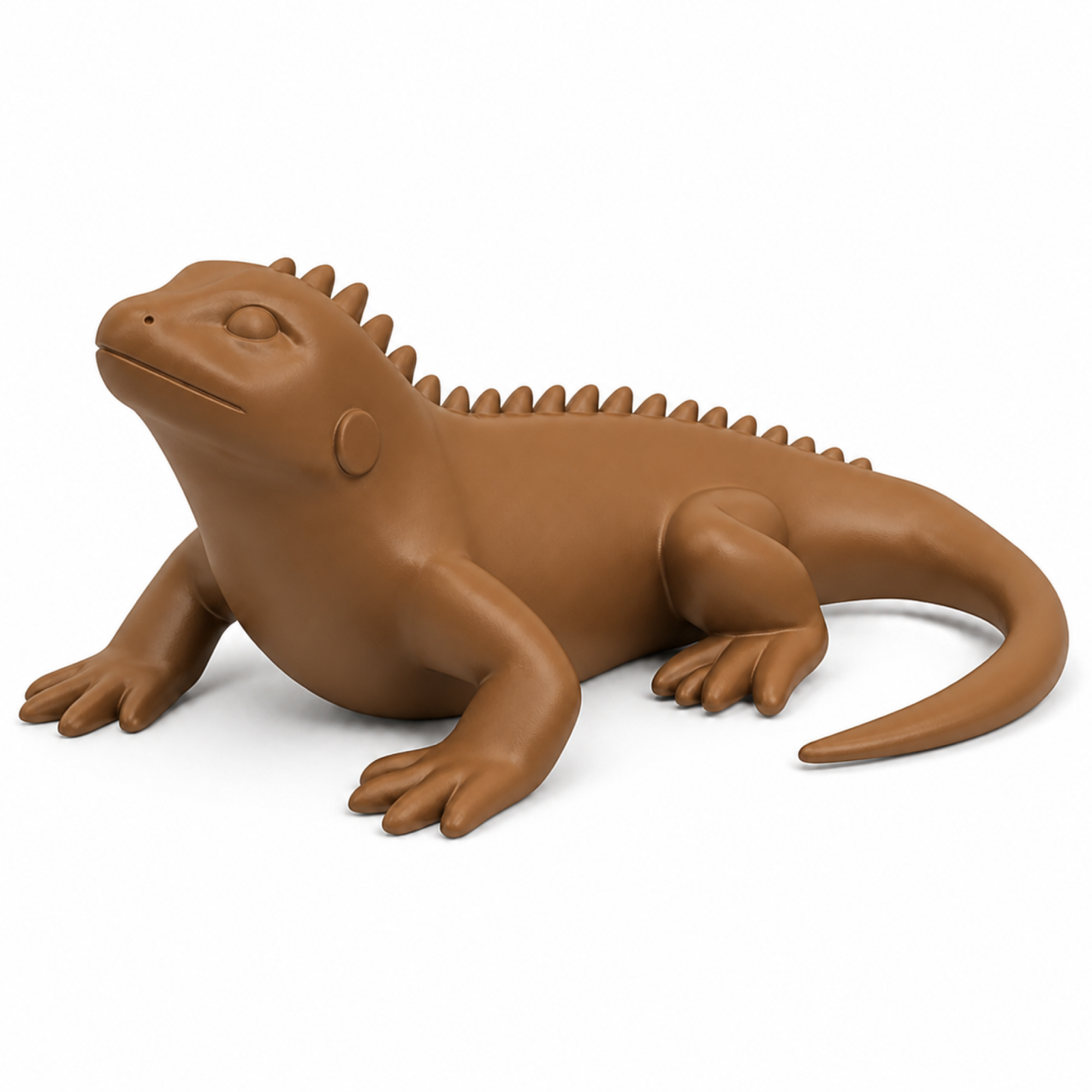 Iguana Art Object - Brown