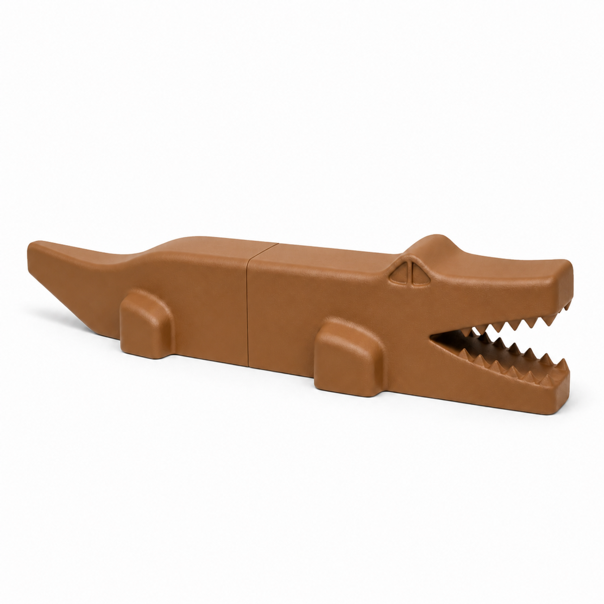 Krokodil Art Object - Brown