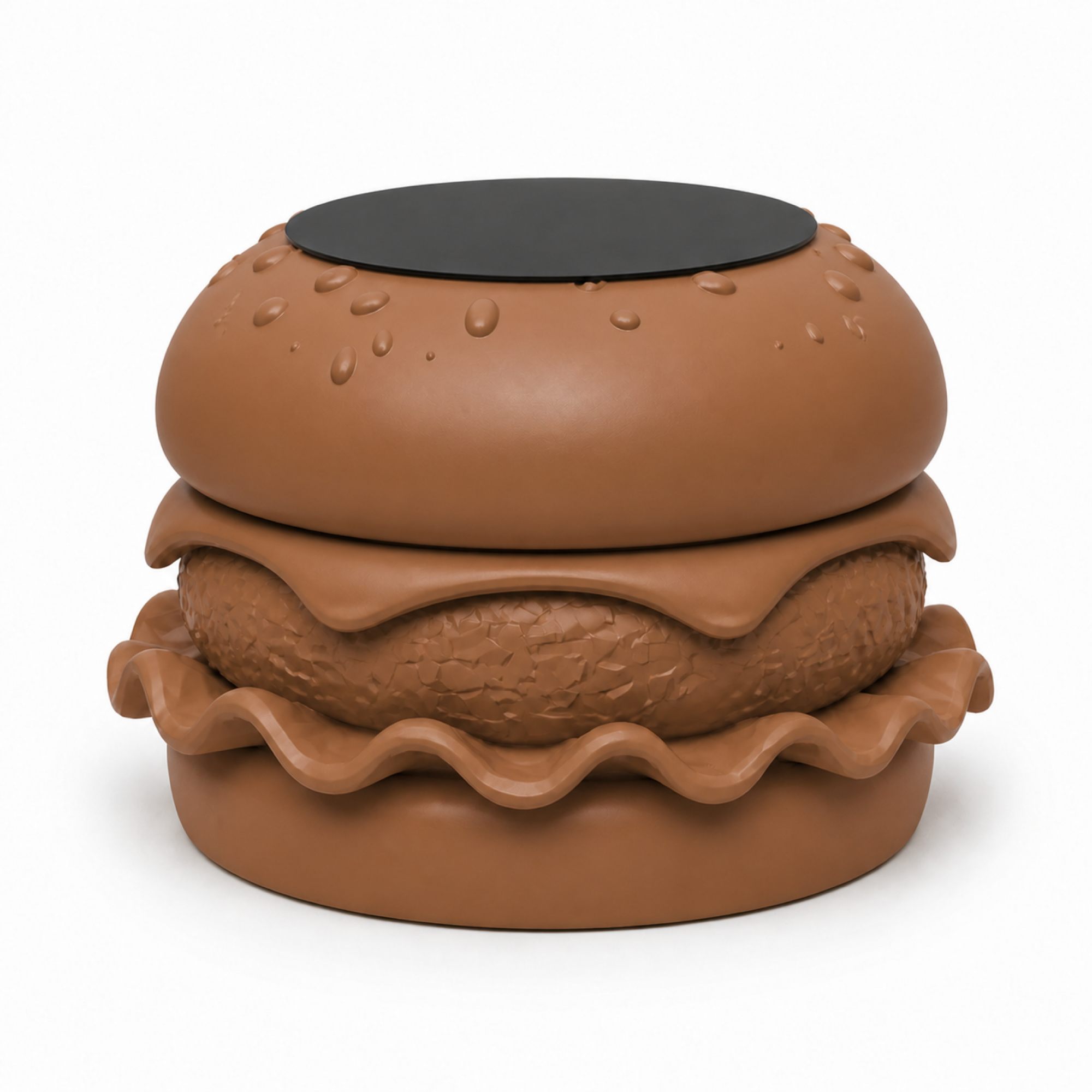 Hamburger Coffee Table - Brown