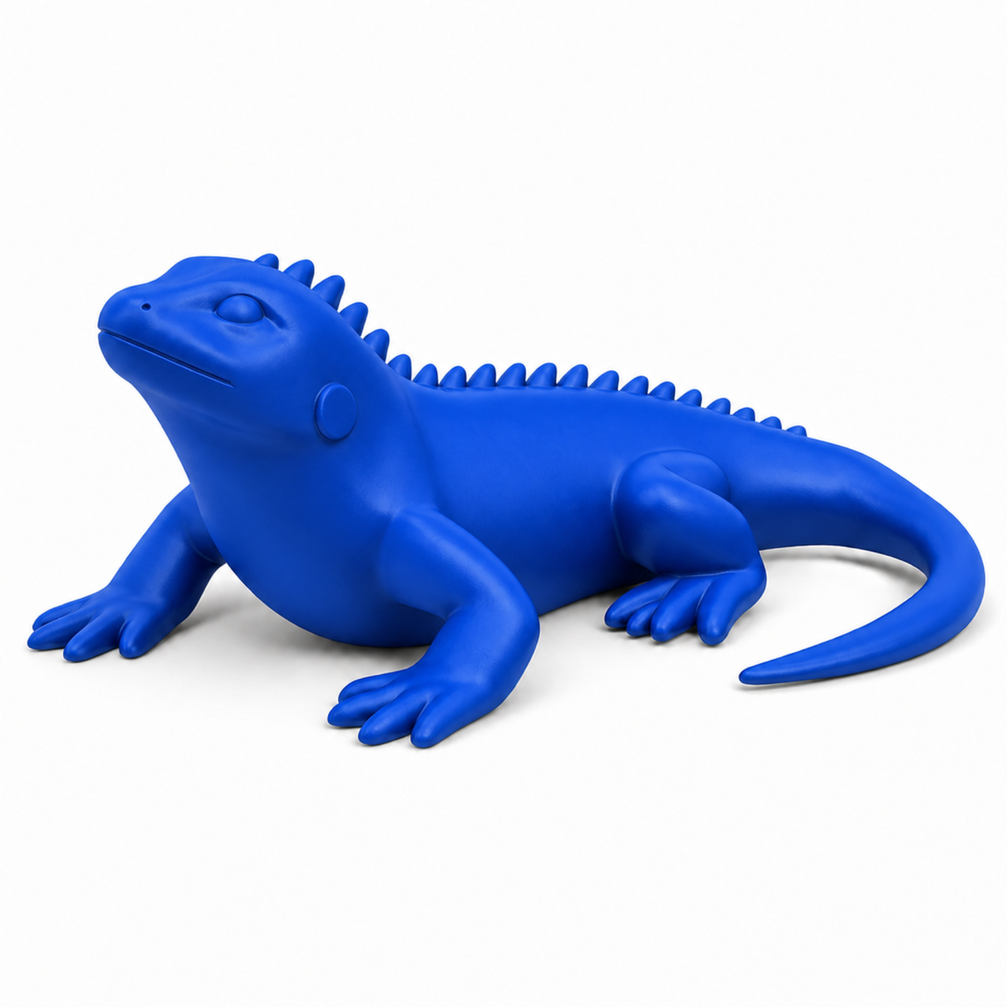 Iguana Art Object - Royal Blue