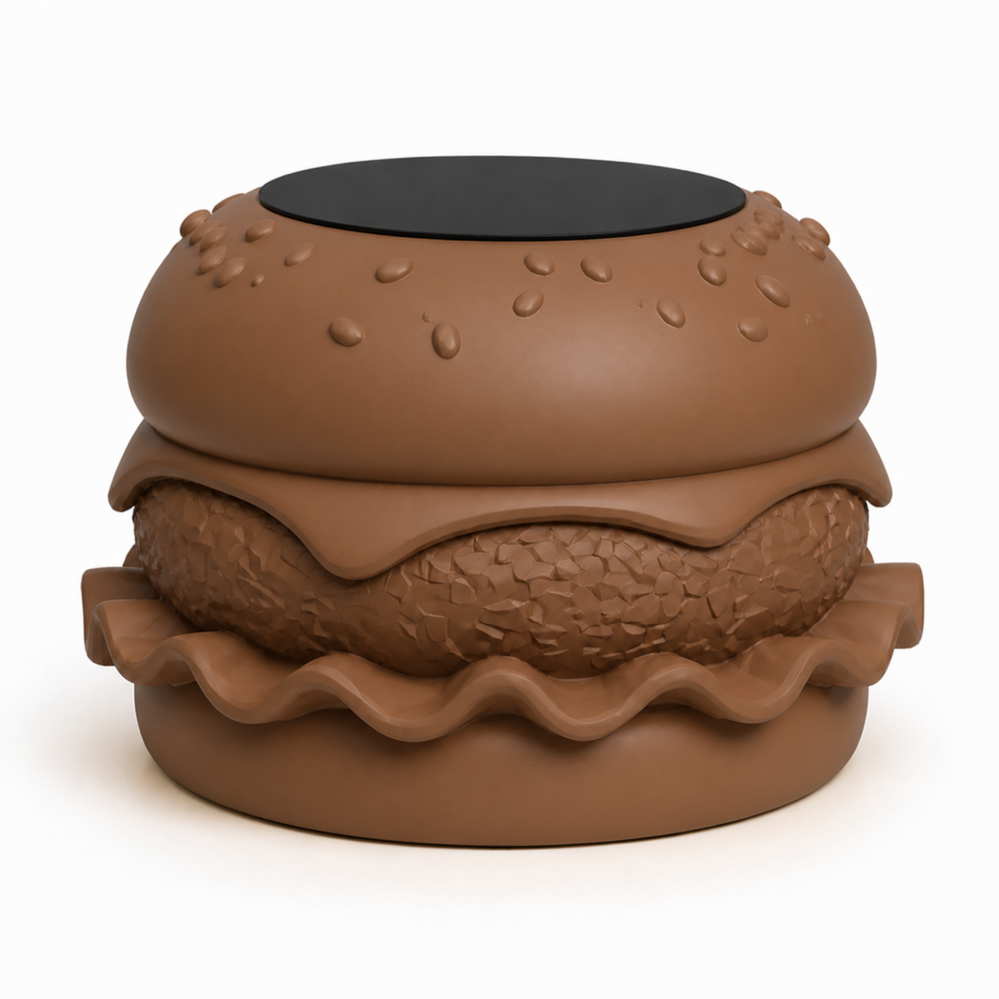 Hamburger Coffee Table - Brown