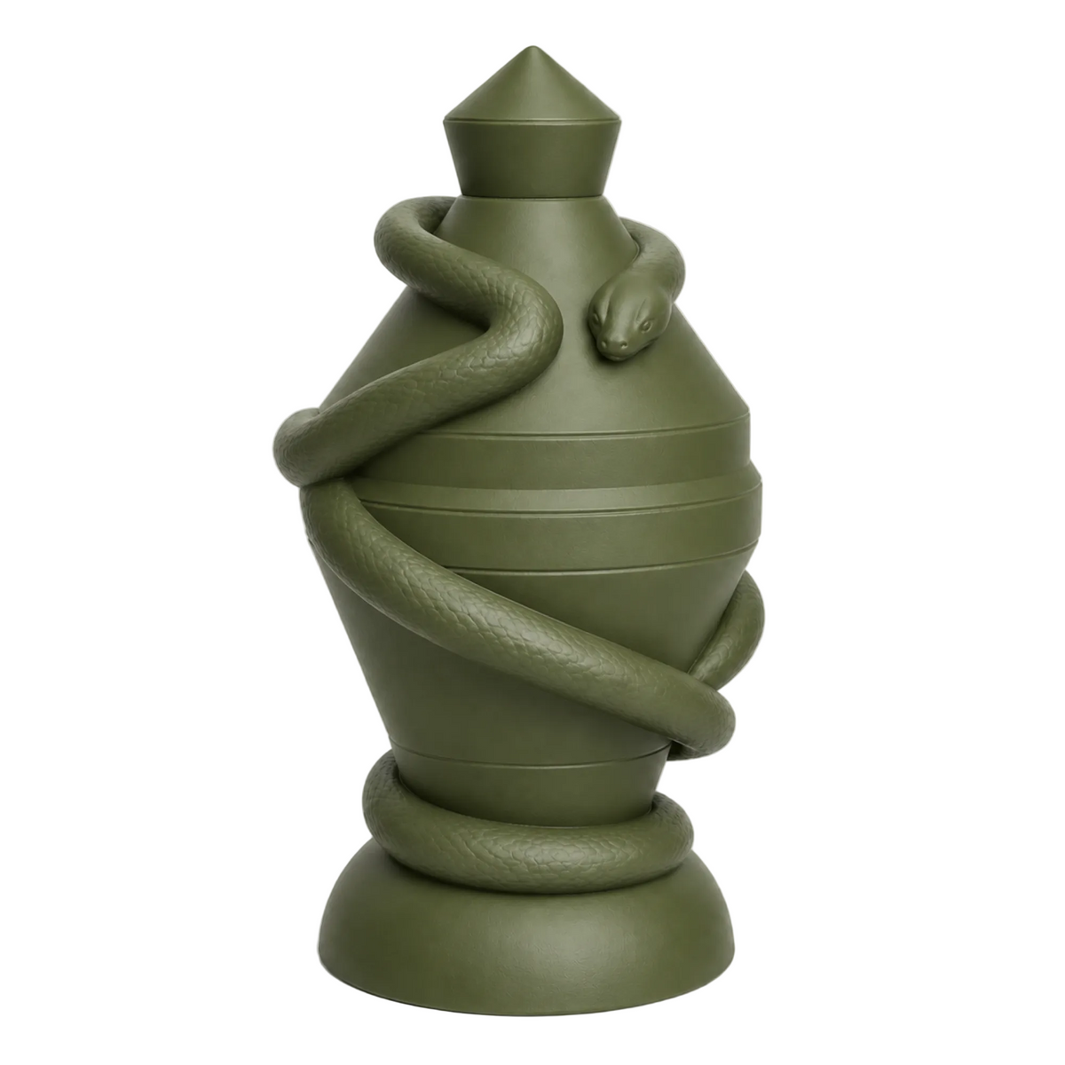 Royal Snake Center Piece - Moss Green