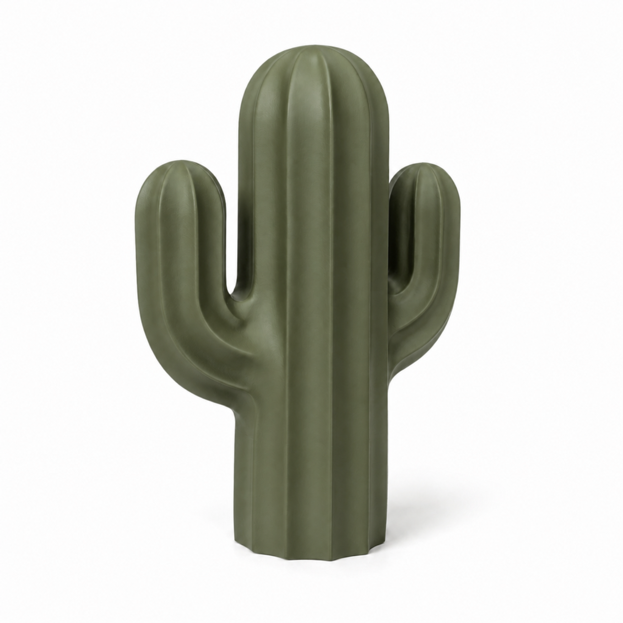 Cactus Art Object - Moss Green