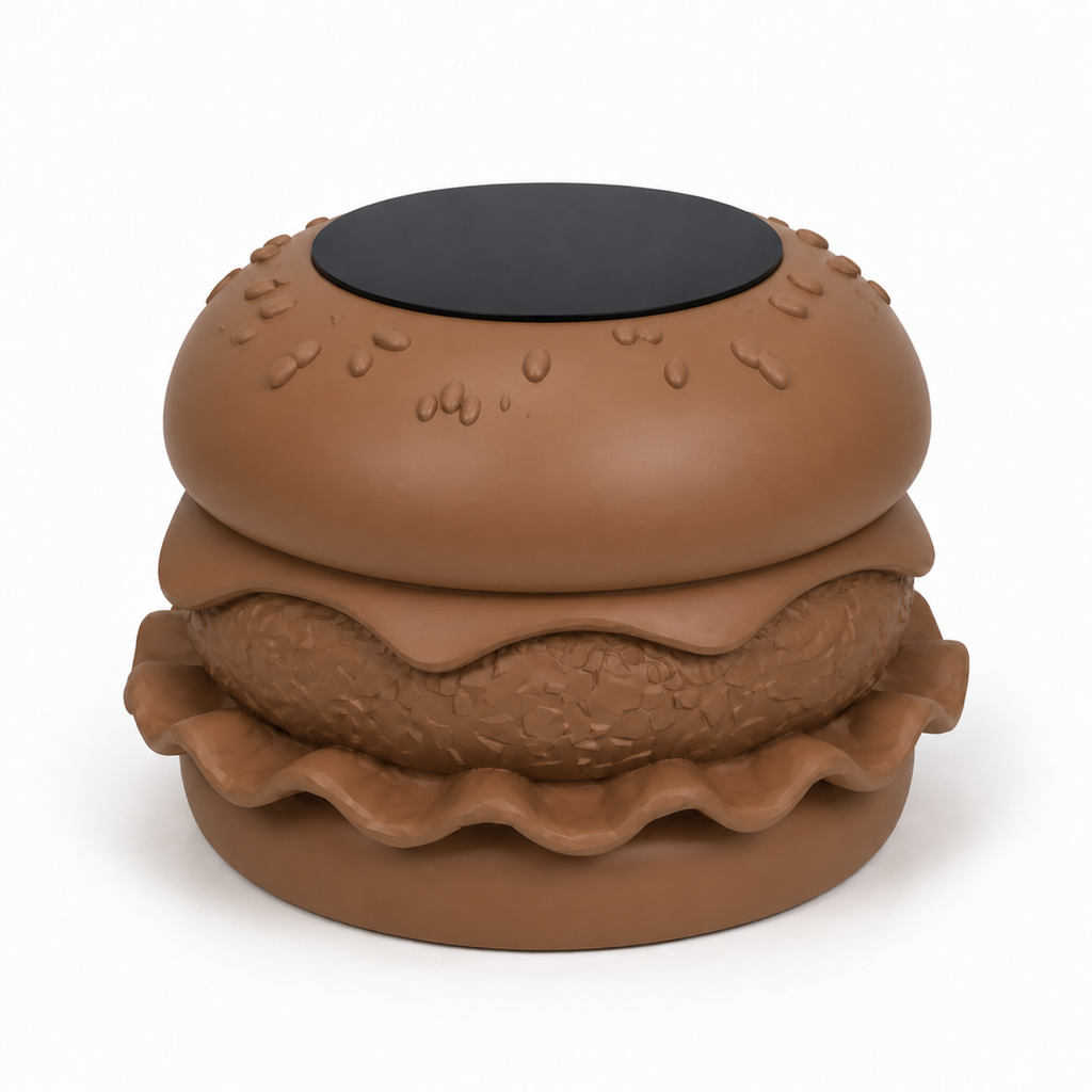 Hamburger Coffee Table - Brown
