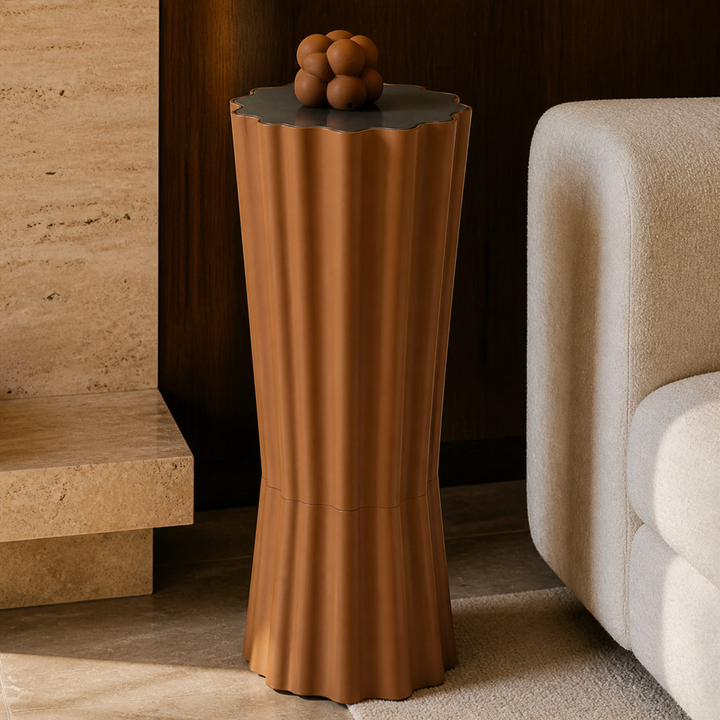 Stellato Side Table - Brown