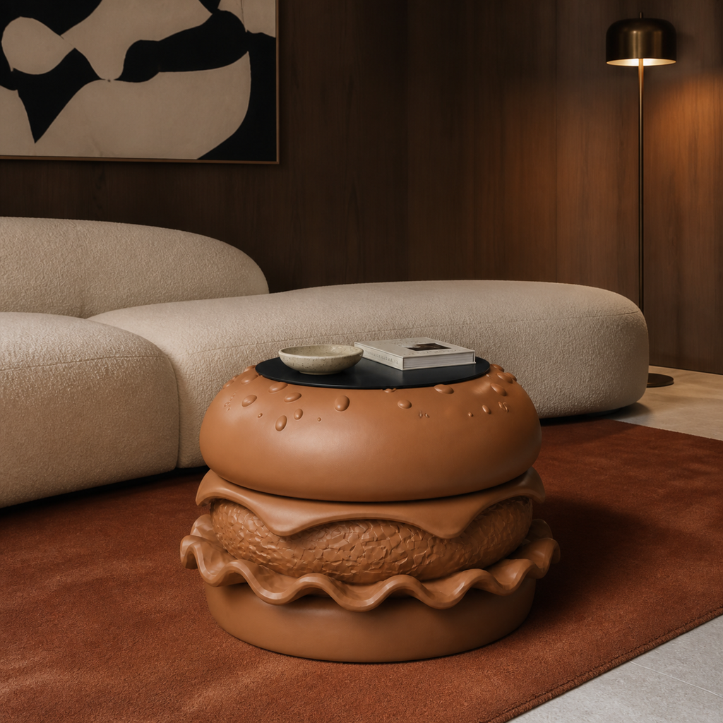 Hamburger Coffee Table - Brown
