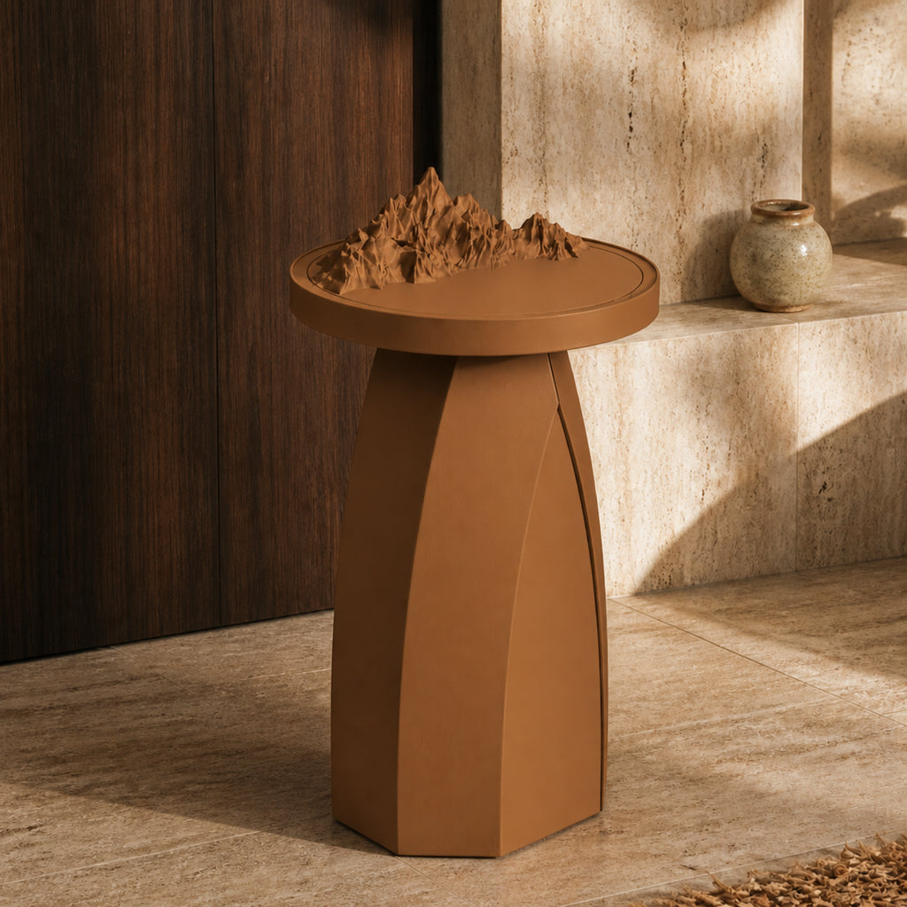 Mountain side table - Brown