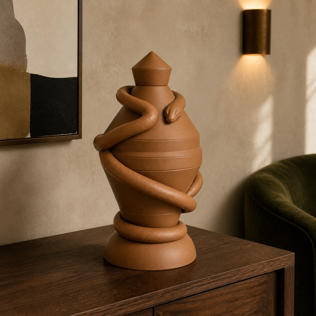 Royal Snake Center Piece - Brown