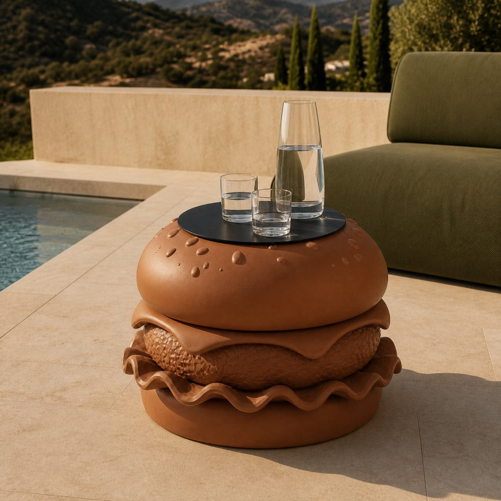 Hamburger Coffee Table - Brown