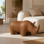 Rhino Art Object - Brown