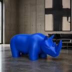 Rhino Art Object - Royal Blue