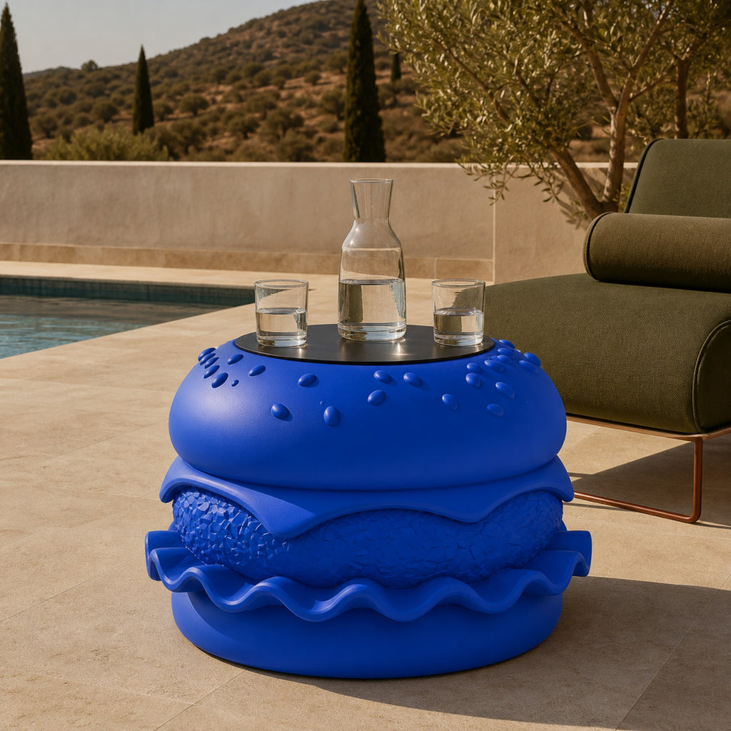 Hamburger Coffee Table - Royal Blue