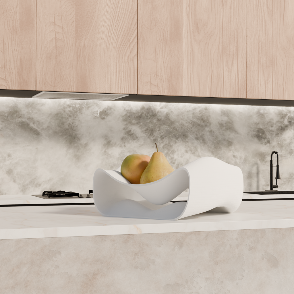 Fano fruttiera design moderno edizione bianca