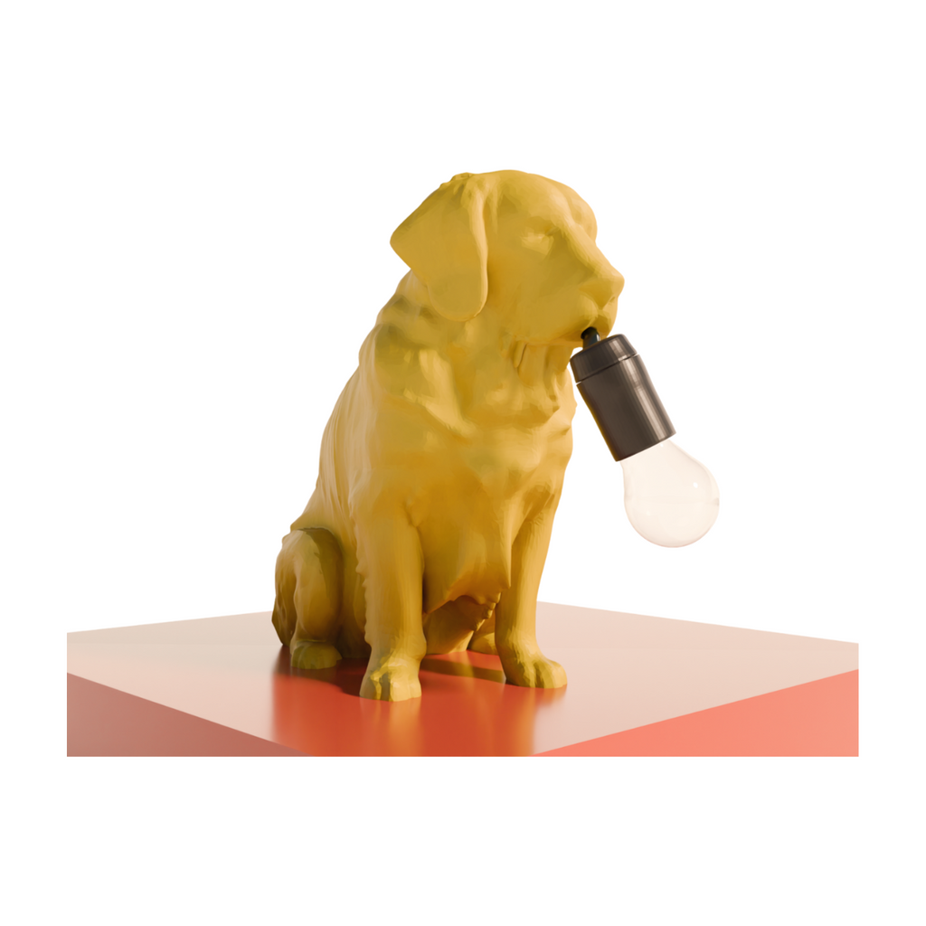 Golden Retriever table lamp