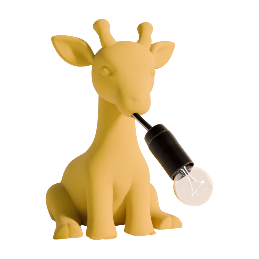 Lampada da tavolo a forma di giraffa