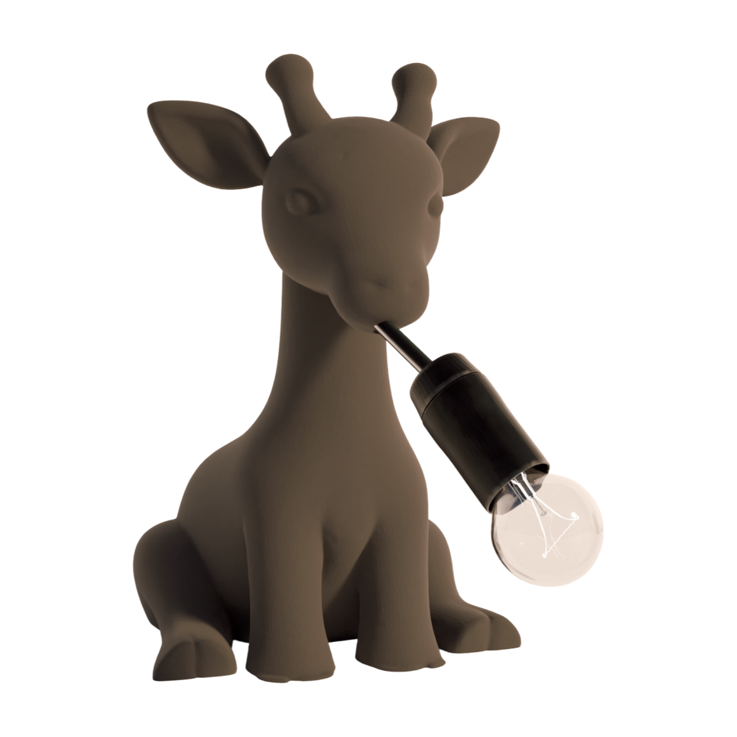 Lampada da tavolo a forma di giraffa