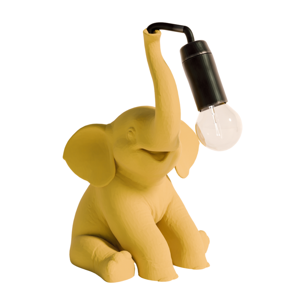 Lampada da tavolo a forma di elefante