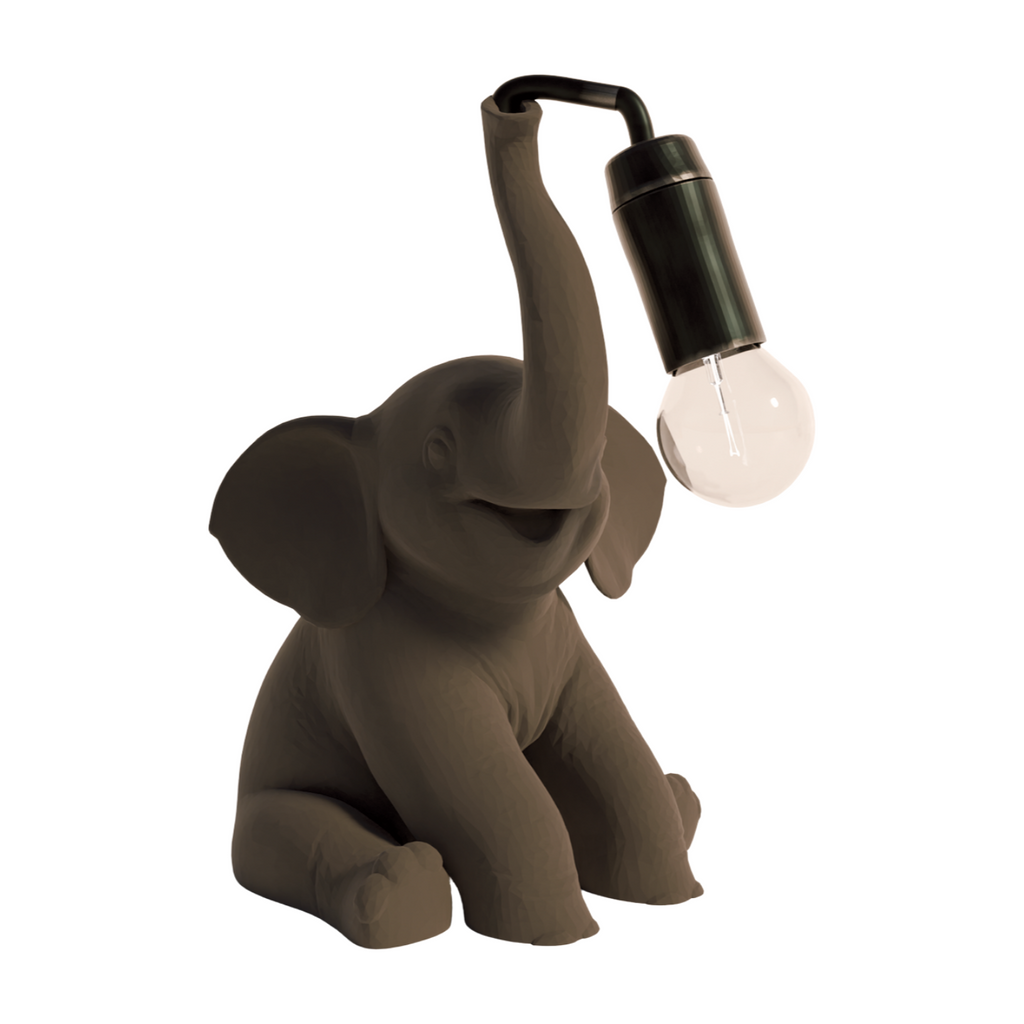 Lampada da tavolo a forma di elefante
