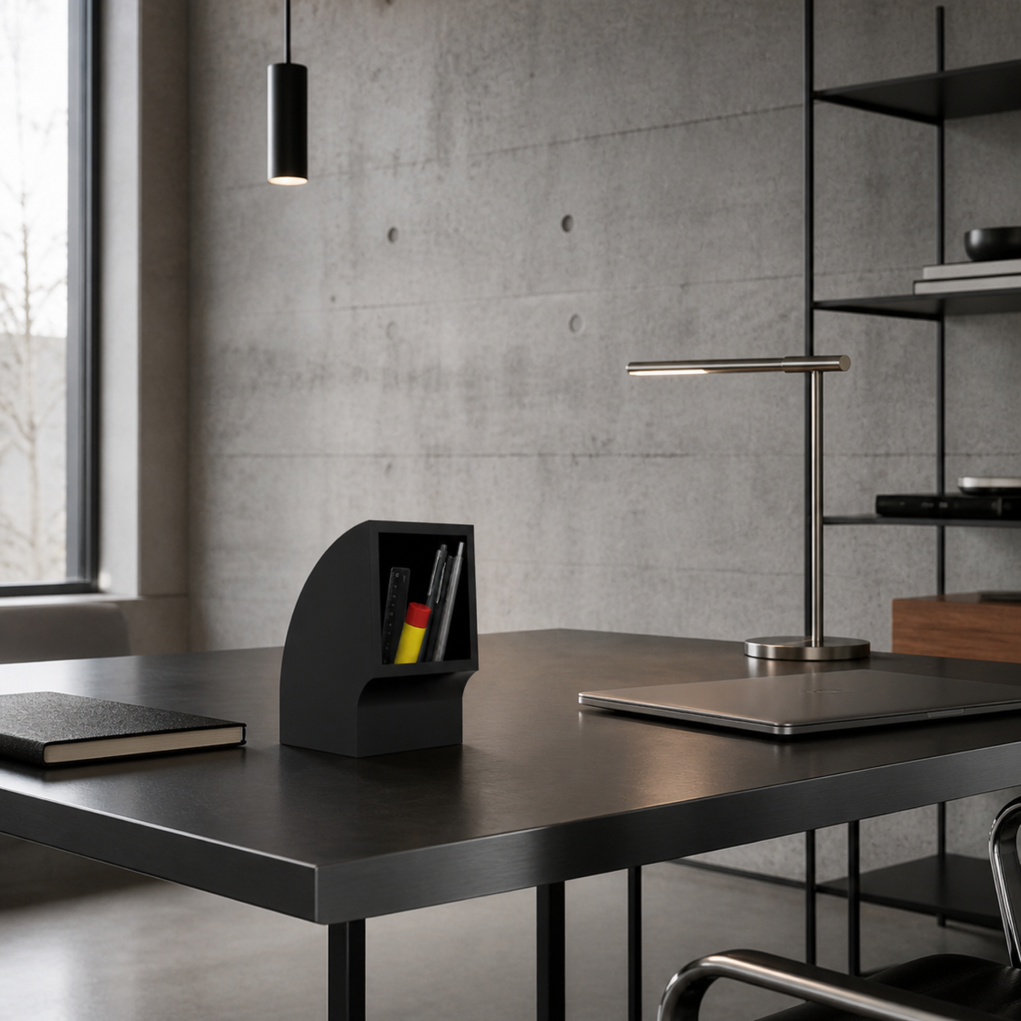 Aperto Desk & Key Organizer - Black