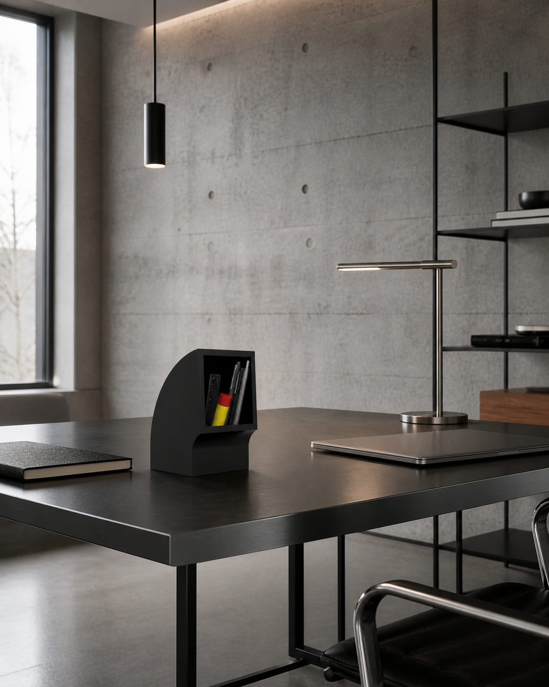 Aperto Desk & Key Organizer - Black