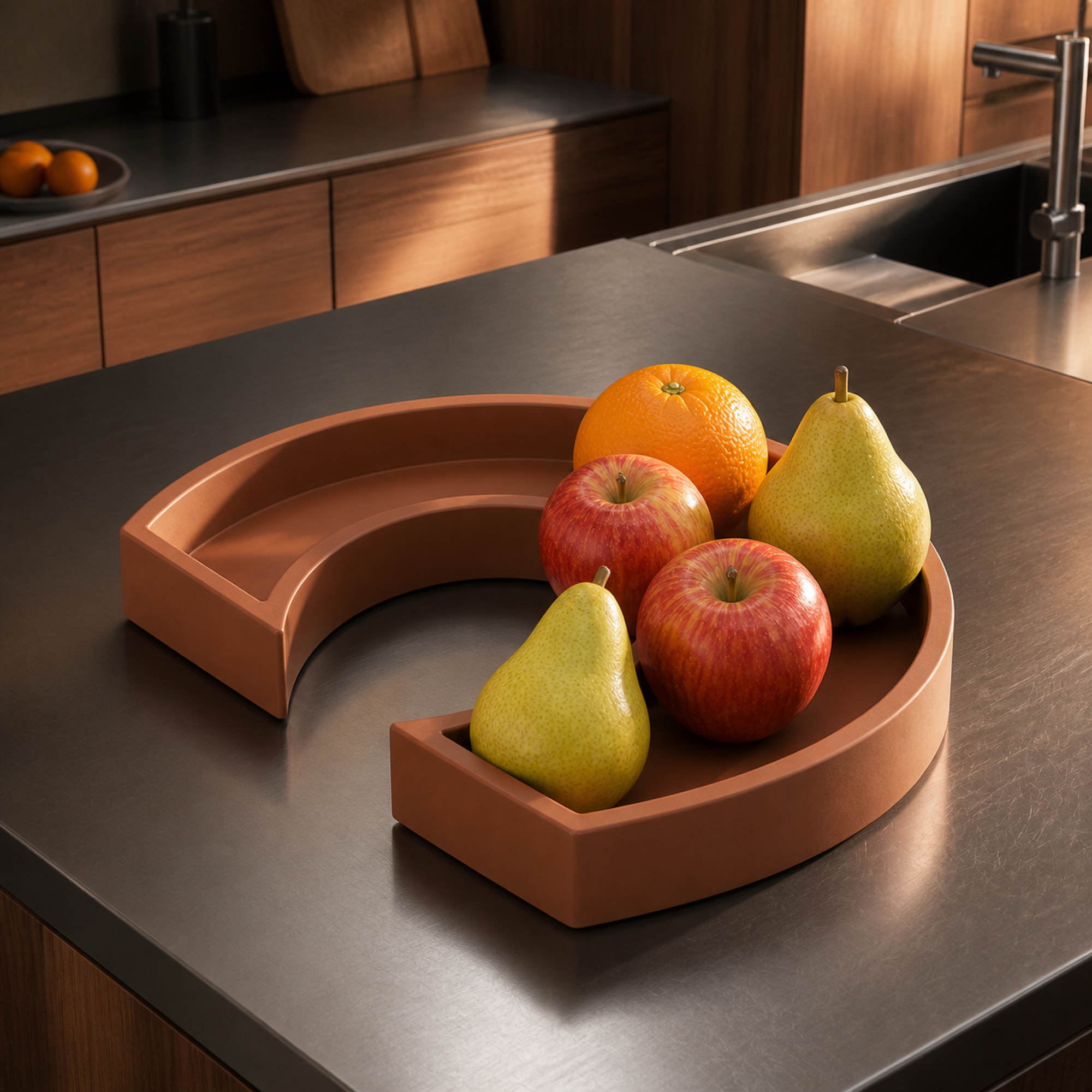Arco Fruit Bowl - Brown