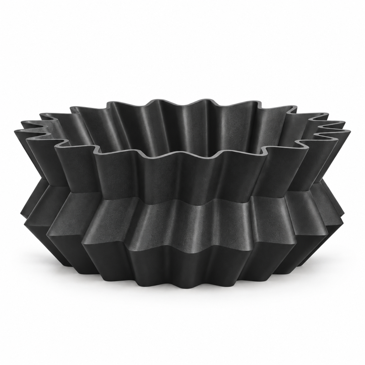 Amandera Fruit Bowl – black front empty amandera fruit bowl