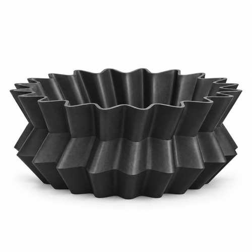 Amandera Fruit Bowl – black front empty amandera fruit bowl