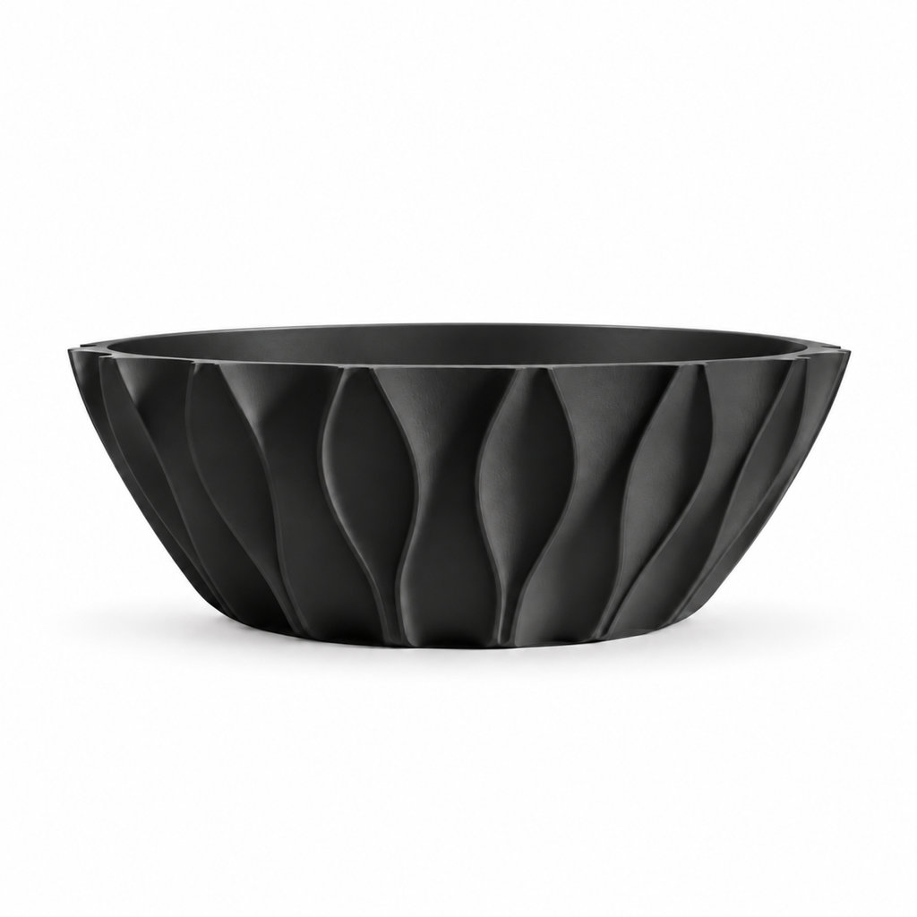Bolognola fruit bowl white – Black front empty