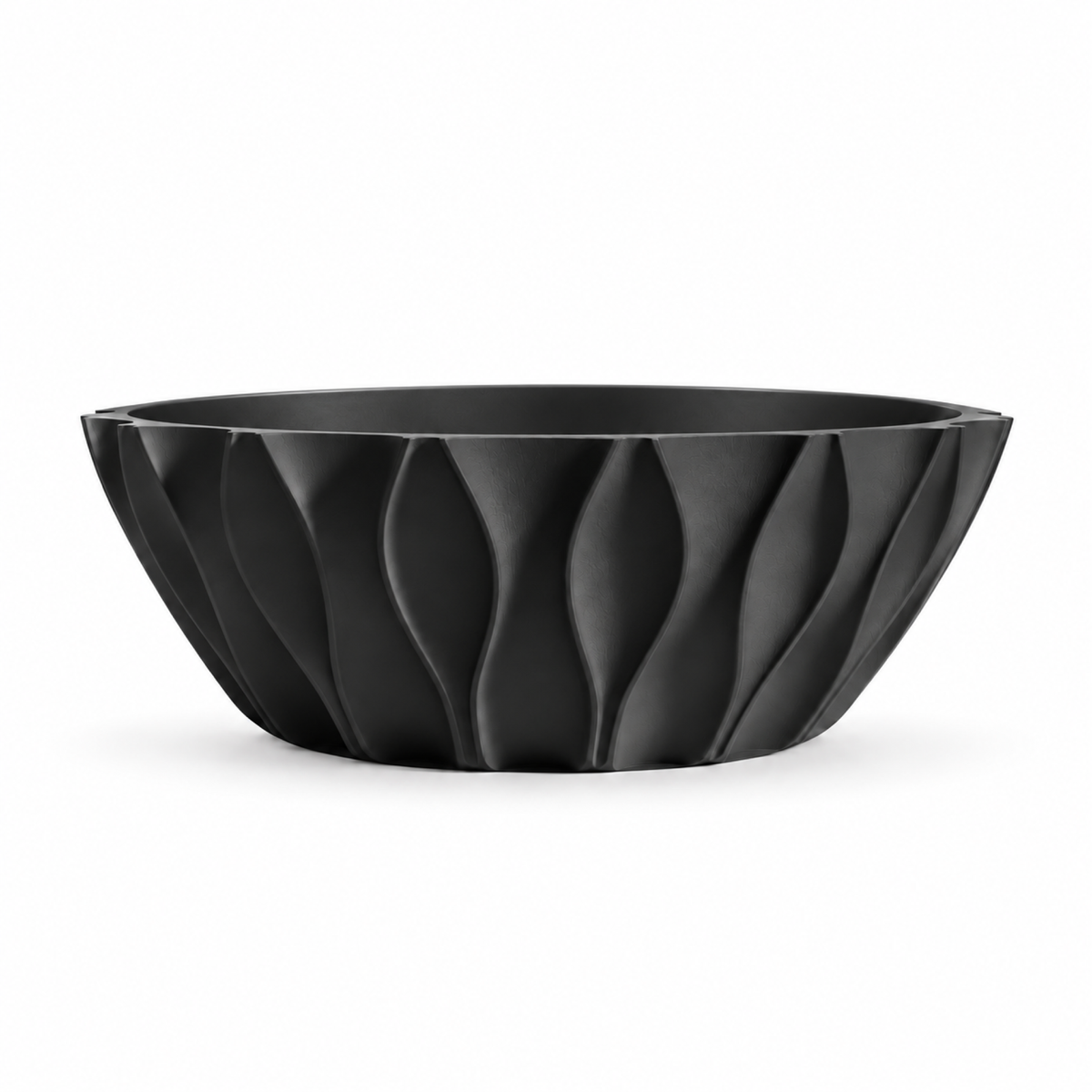 Bolognola fruit bowl white – Black front empty