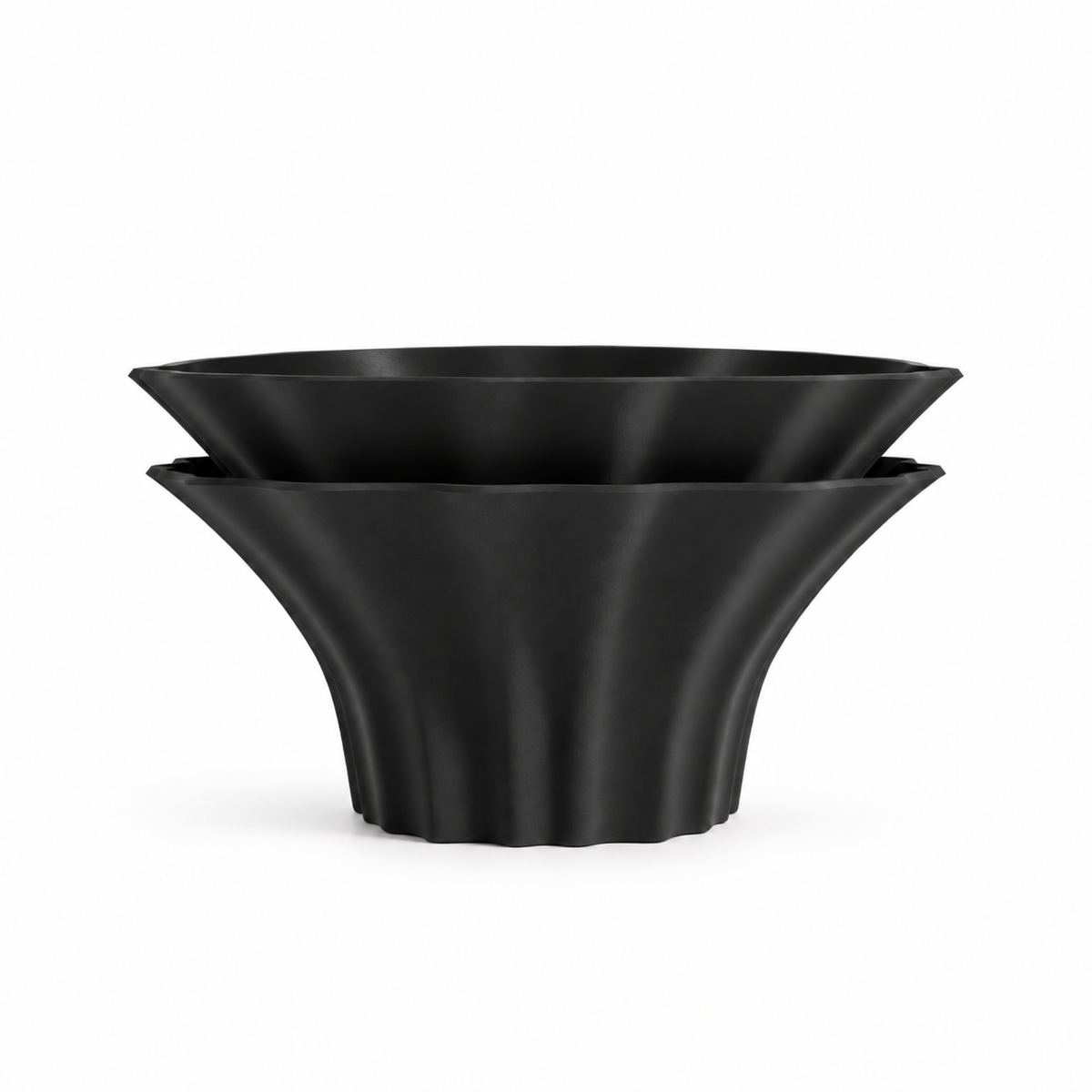 Corridonia Fruit Bowl – Black front empty