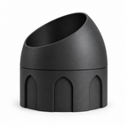 Cupola Fruit Bowl – black front empty cupola fruit bowl